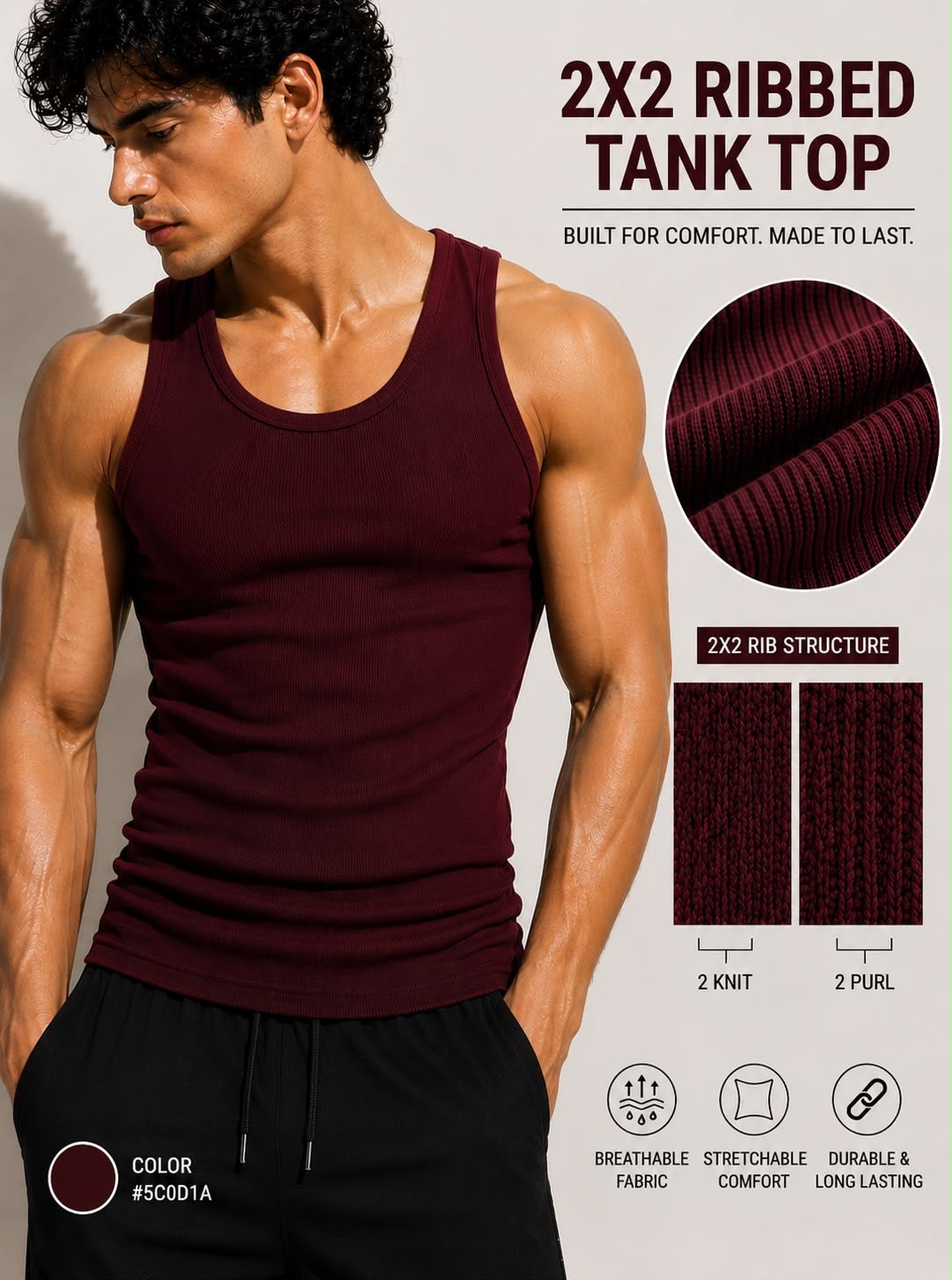 Tank top Maroon